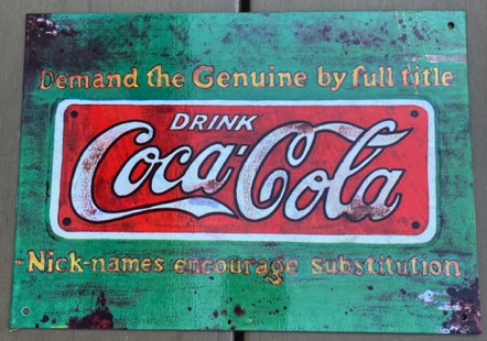 92116-1 € 7,50 coca cola ijzeren plaat demand the genuine by fulll title  30x20.jpeg